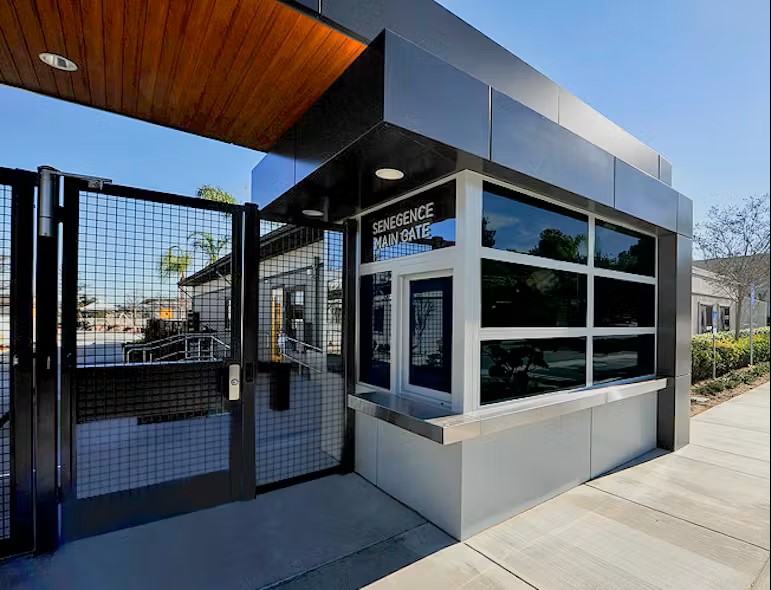 Security gate and building